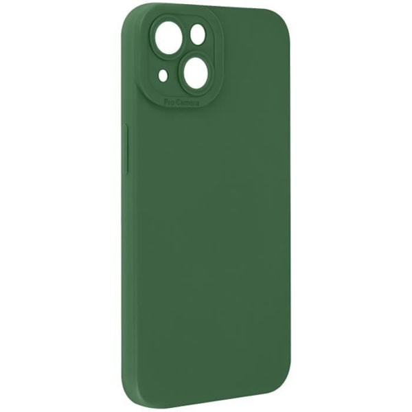 Skal till iPhone 14 - AVIZAR - Matt silikon - Förstärkt kameraskydd - Grön Grön