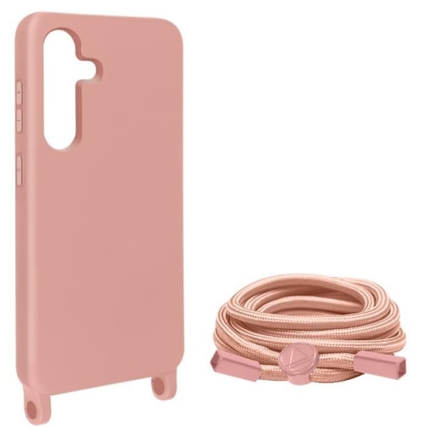 Halvstyvt sladdfodral till Samsung Galaxy S24 Plus Powder Pink Rosa