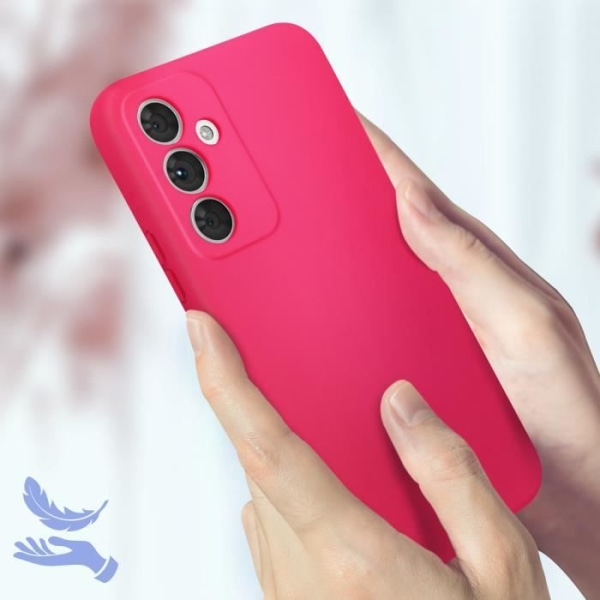 Suojakuori on yhteensopiva Samsung Galaxy A34 5G Puolijäykän Fuchsia Casen kanssa