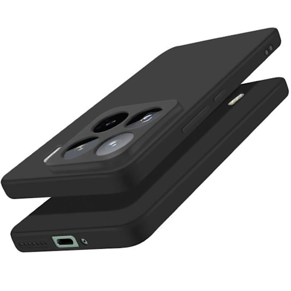 Cover til Xiaomi 15 Pro Silikone Blød Mat Sort Svart