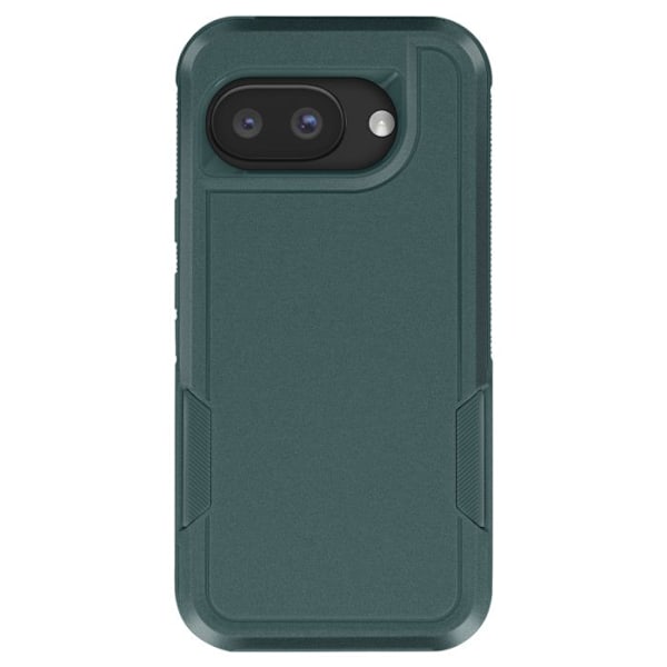Stötsäker skal för Google Pixel 9a Förstärkt Hård Silikon Kontur Mörk Grön Grön