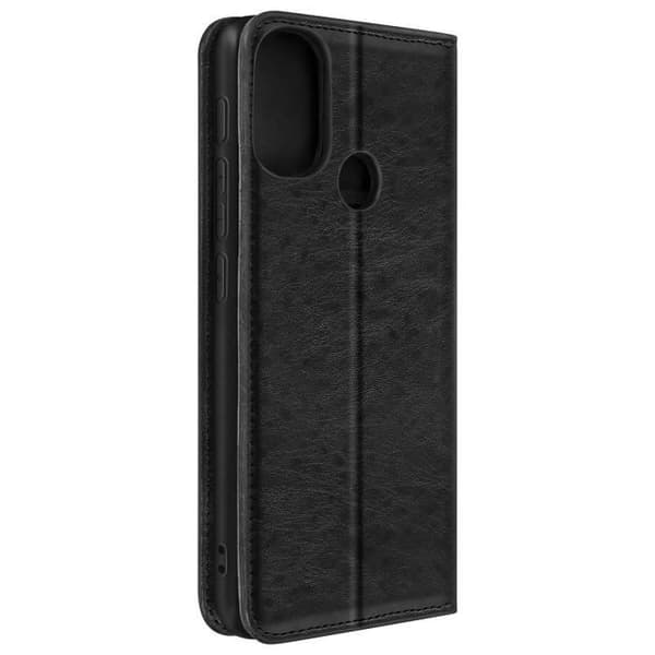 Etui Portefeuille - Motorola - Moto E40, E20, E30 - Sort - Video Støtte - Magnetisk Lukning Svart