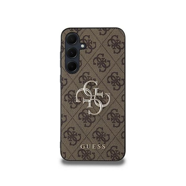 Guess 4G Big Metal Logo - Samsung Galaxy A35 5G etui (brunt)