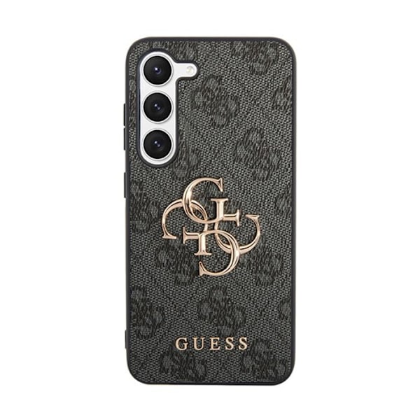 Guess 4G Big Metal Logo - Suojakuori Samsung Galaxy S24+:lle (musta)