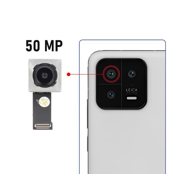 Bagkamera - AVIZAR - Xiaomi 13 5G - 50MP Hovedsensor - Sort Svart