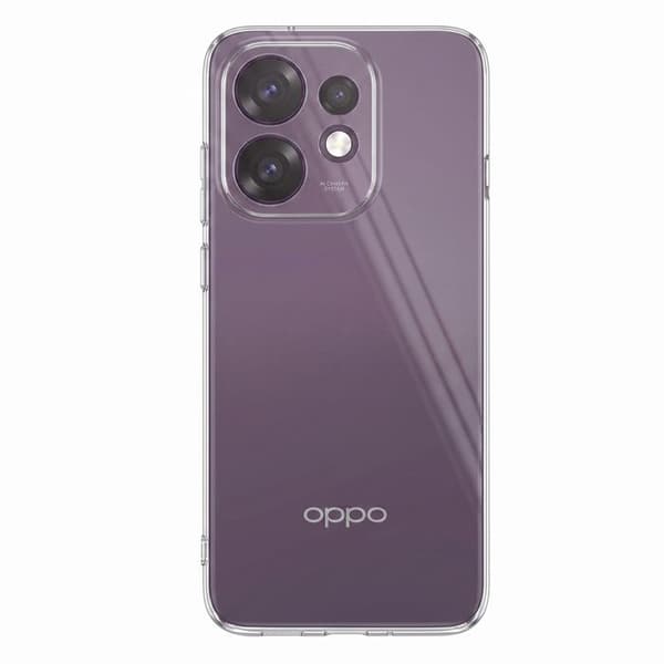 Siliconefodral för Oppo Reno 16 med 3D Pop Planet-design, Transparent Vit