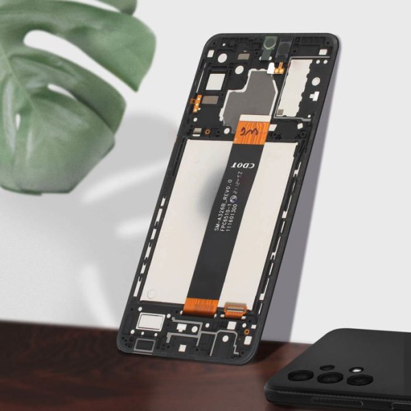 LCD-skærm - Samsung - Galaxy A32 5G - Original - Sort - Integreret Touchglas Svart