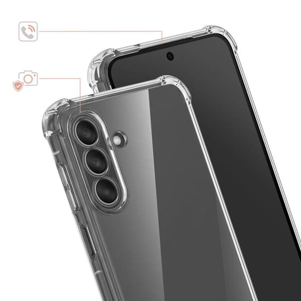 Silicone Cover til Galaxy A27 med Forstærkede Hjørner Transparent Vit