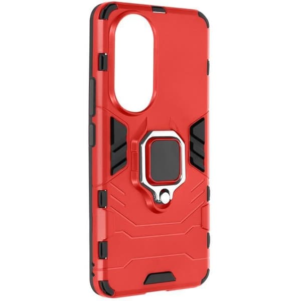 Coque - AVIZAR - Honor 90 - Stötsäker - 360° roterande ring - Röd Röd