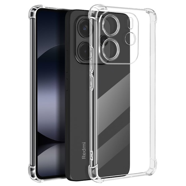 Iskunkestävä kuori Xiaomi Redmi Note 14 4G vahvistetuilla kulmilla Mayaxess läpinäkyvä Vit