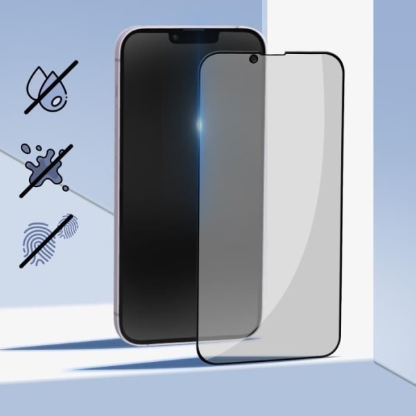 Suojakalvo - AVIZAR - iPhone 14 - 9H karkaistu lasi - Anti-spy - Anti-trace Svart