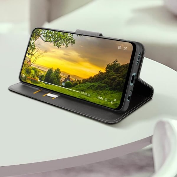 Fodral för Honor 90 Smart - AVIZAR - Flip Wallet Support handledsrem - Grå Grå