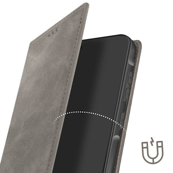 Etui för Samsung Galaxy A56 Plånbok Ställ för Video Grå Grå