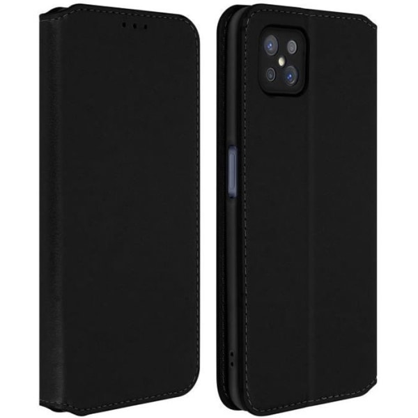 Housse - AVIZAR - Oppo Reno 4 Z 5G - Øko-læder - Støttefunktion - Sort Svart