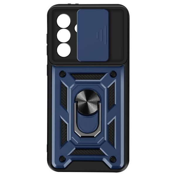 Coque för Samsung Galaxy A56 med Stöd Ring och Kamera Skydd Mayaxess Blå Natt Blå
