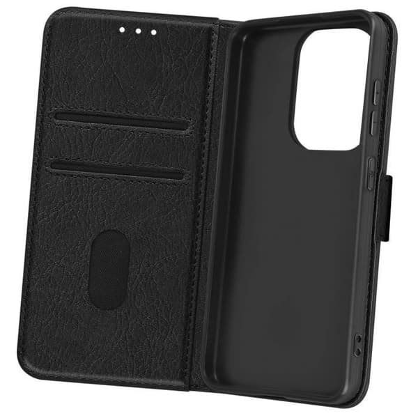 Etui til Xiaomi Redmi Note 13 Pro 4G - AVIZAR - Pung og videounderstøttelse - Sort Svart