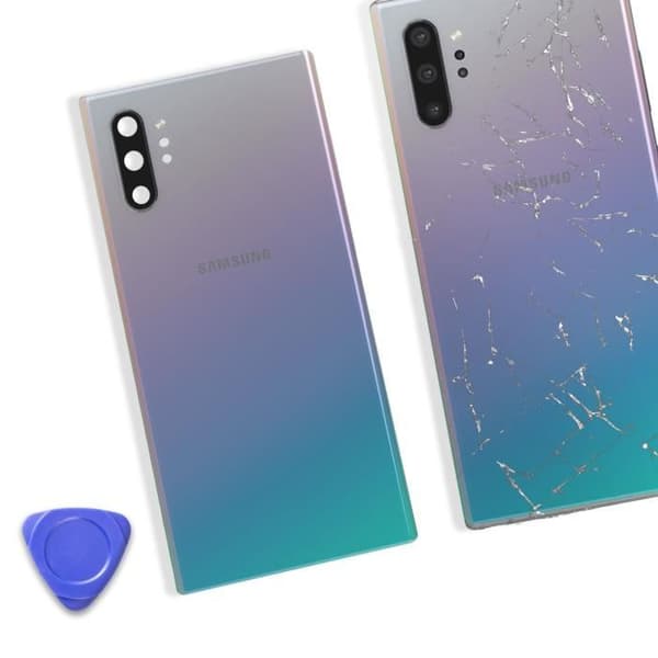 Takalasin vaihto - AVIZAR - Samsung Galaxy Note 10 Plus - harmaa Grå