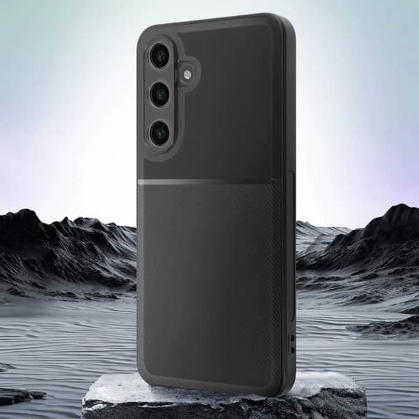 Coque - Samsung - Galaxy S24 FE - Bi-matière - Antichoc - Sort Svart
