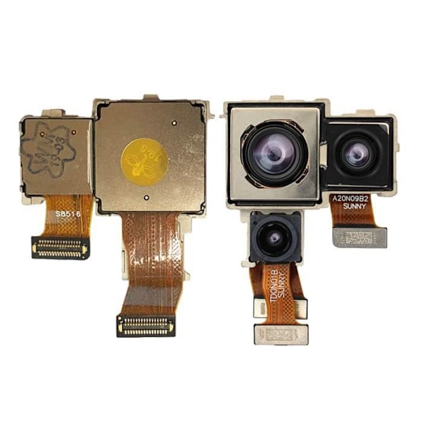 Takakamera - Huawei - P30 Pro - Kolmoiskamera - Yhteensopiva - Integroitu kaapeli Svart