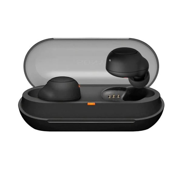 Bluetooth 5.0 kuulokkeet Akun kesto 10h Vedenpitävä IPX4 Alkuperäinen Sony WFC500 Musta