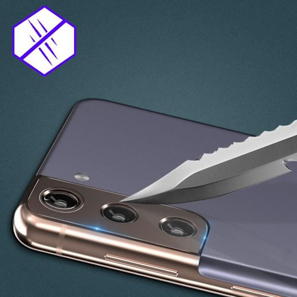 Skydd för AVIZAR-kamera till Samsung Galaxy S21 Plus i 9H härdat glas, anti-spår, transparent Transparent