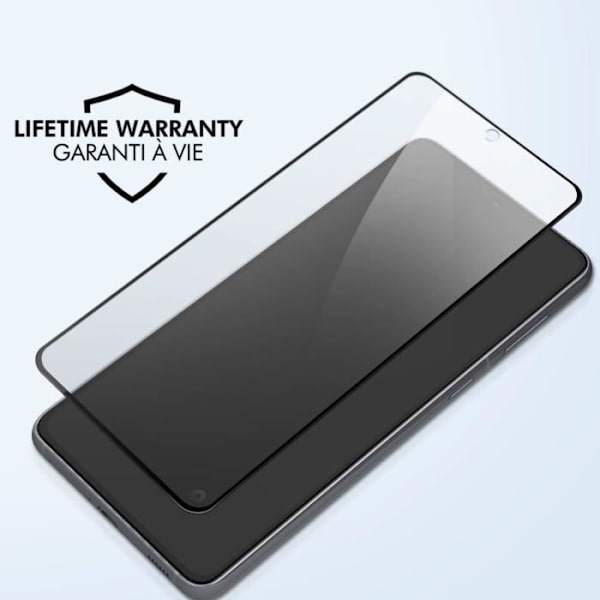 Krosssäkert glas för Galaxy S21 Plus 9H+ Hårdhet Livstidsgaranti Force Glass Svart Svart