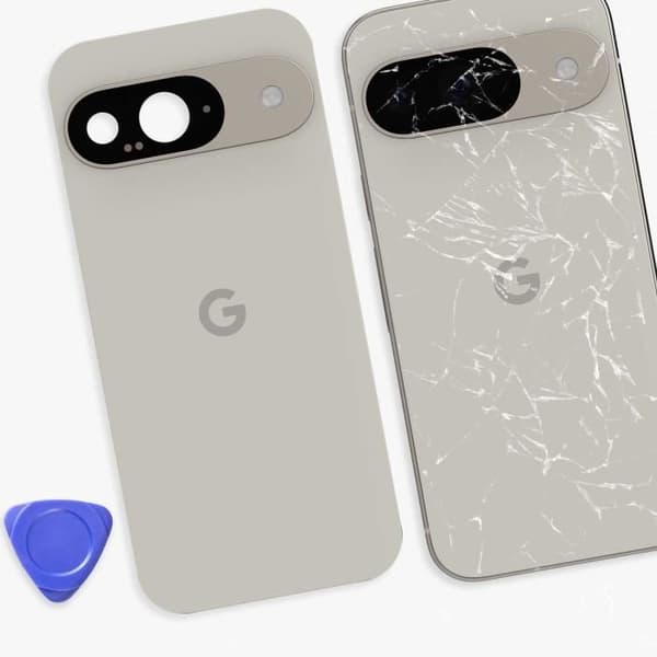 Bagbeklædning - Google Pixel 9 - Original - Service Pack - Hvid Vit