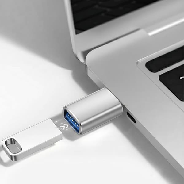 USB-C Uros OTG -sovitin USB 3.0 Naaras Blue Star Hopea