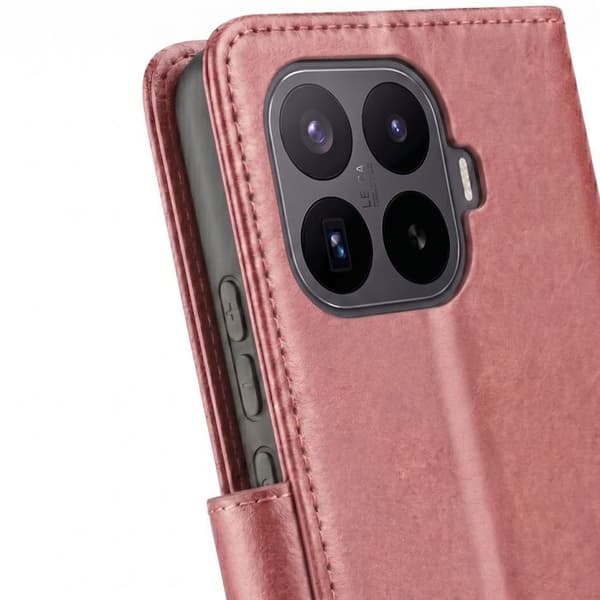 Plånboksfodral för Xiaomi 17T Läderlook med Videostöd Rosa Ros