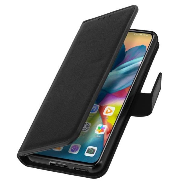 Huawei P40-fodral - Huawei - Ekologiskt läder - Korthållare - Videostativ - Svart Svart