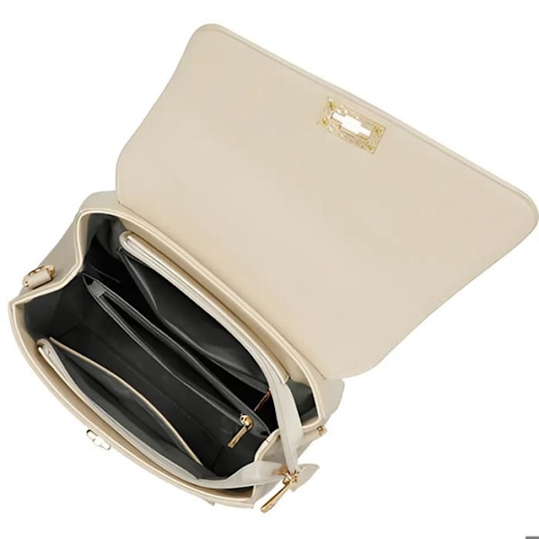 Axelväska i konstläder för kvinnor Gallantry Beige Beige