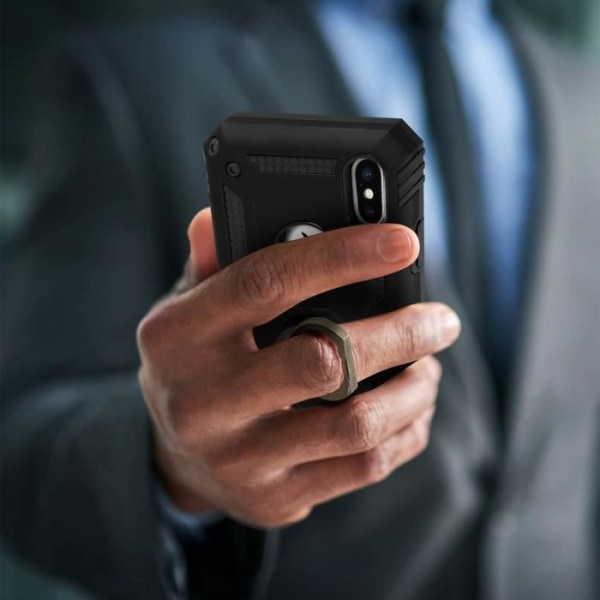 Coque iPhone XS Max - AVIZAR - Bi-materialer - Stødabsorberende - Video støtte - Sort Svart