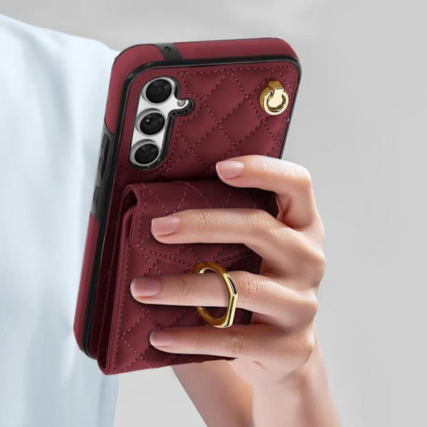 Coque för Samsung Galaxy A54 5G - AVIZAR - Bakficka - Röd - Matt - Elegant Röd