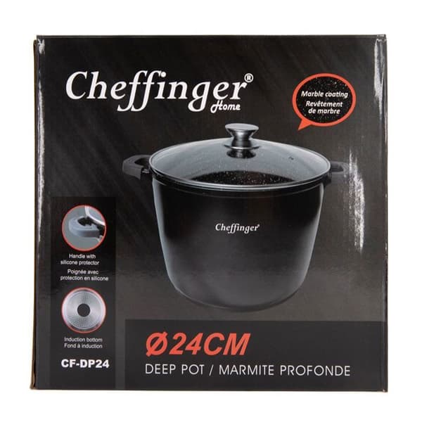 Tajine - CHEFFINGER - 28cm - Aluminium - Non-stick - Sort Sort