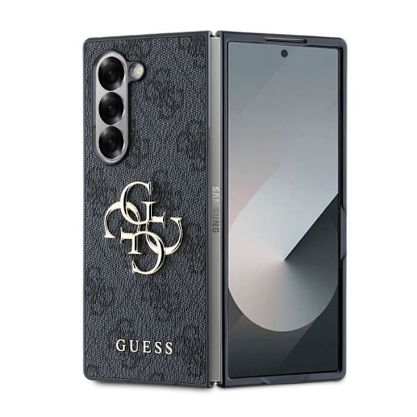 Coque bakre för Samsung Galaxy Z Fold 6 med Elegant 4G-mönster i Grå Guess Grå