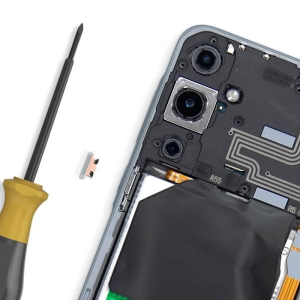 Strømknap til Samsung Galaxy A55 Original Samsung Blå