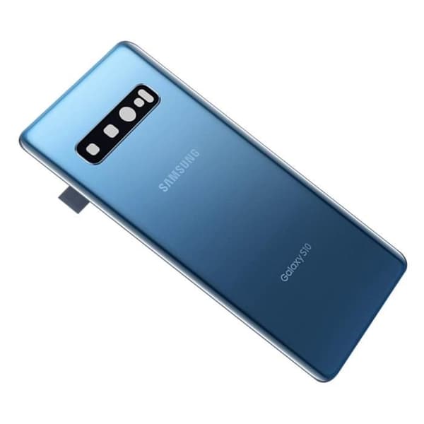 Batteri Cache - Samsung - Galaxy S10 - Original - Bakre snap-on - Blå Blå