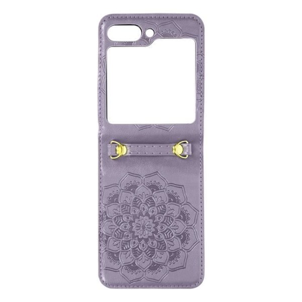 Coveret er kompatibelt med Samsung Galaxy Z Flip 5 Mandala Purple Cover