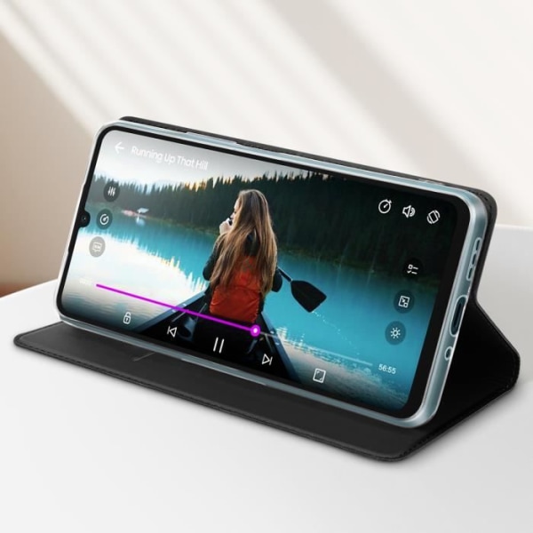 Taske til Redmi 13C og Poco C65 - DUX DUCIS - Sort - Flip Card Holder Video Support Svart