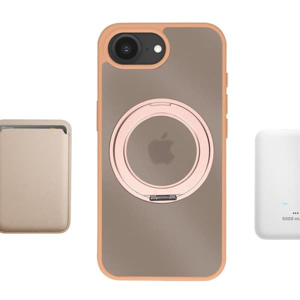 MagSafe-cover til iPhone 16 med indbygget XL støtte-ring i brun brun