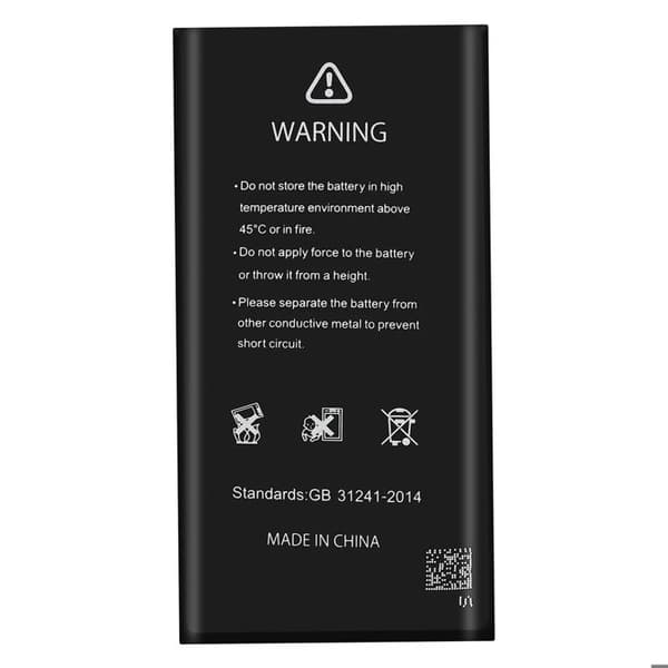 Intern batteri - AVIZAR - iPhone 15 - 3349mAh - Integreret TI-chip - Lithium Ion Svart