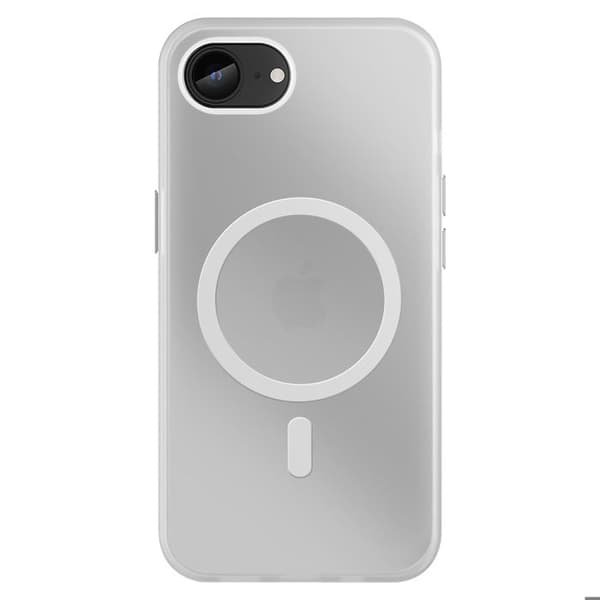 MagSafe-kotelo - Mate - iPhone 16e - 360° suoja - Läpinäkyvä - Valkoinen Vit
