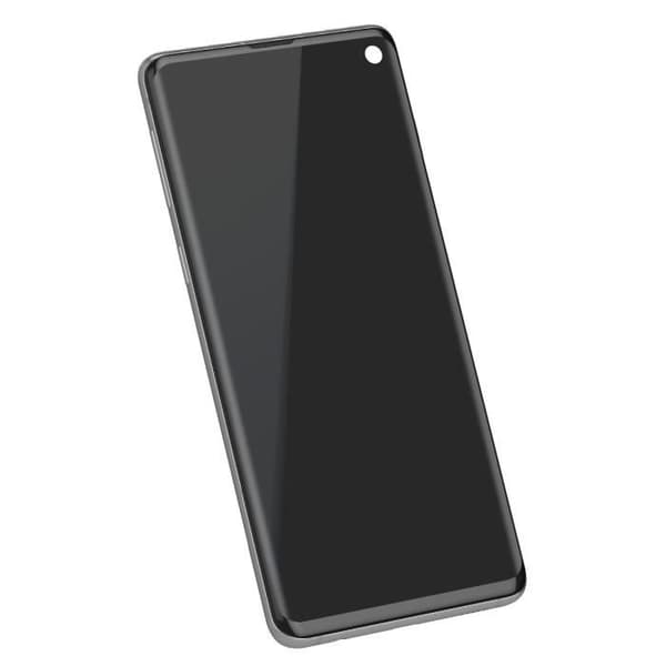 Komplett enhet för Samsung Galaxy S10 LCD + Touch Glass + Samsung Silver Chassi Grå
