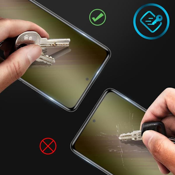 Xiaomi Poco X3 film af hærdet glas, gennemsigtig affaset sort kontur Transparent