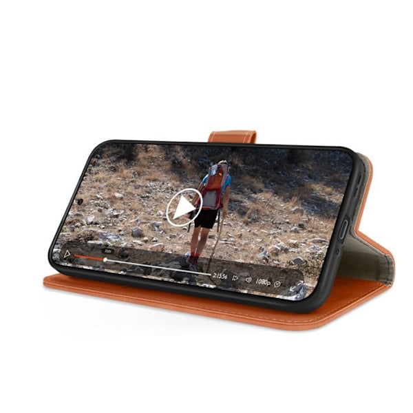 Cover til Oppo Reno 13 Pung med Magnetisk Flap Brun kastanj