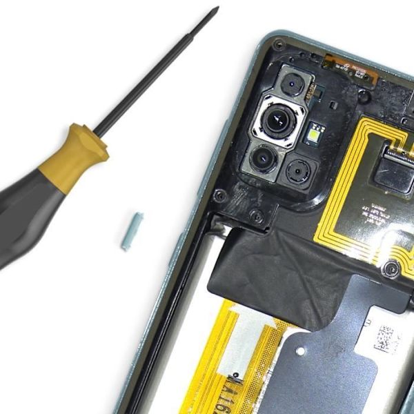 Original Samsung reservedel strømknap til Samsung Galaxy A71 Blå