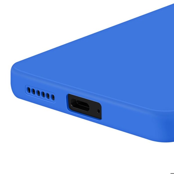 Skyddsfodral för Xiaomi Redmi Note 14 4G Silikon Slät Kamera Blockerad Blå Blå