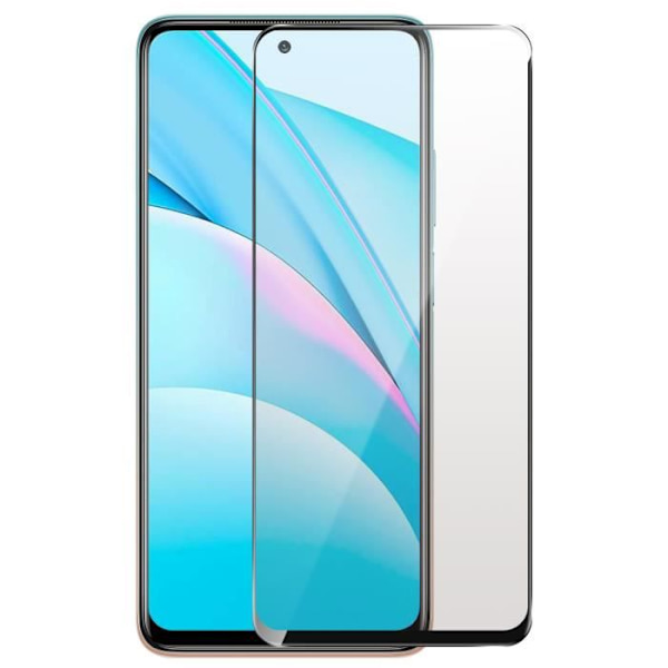 Skärmskydd - Xiaomi - Mi 10T Lite - Organiskt glas - Stötskyddande - Fläckresistent svart