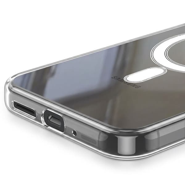 MagSafe-cover til Samsung Galaxy S26 Essential Design Bimateriale Zanaé Transparent Vit