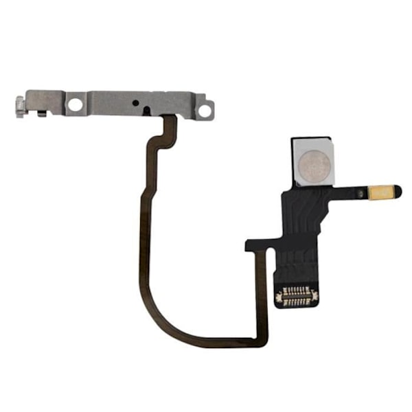 Virta- ja Flash-painikekaapeli iPhone XS:lle ja XS Max Blackille Svart